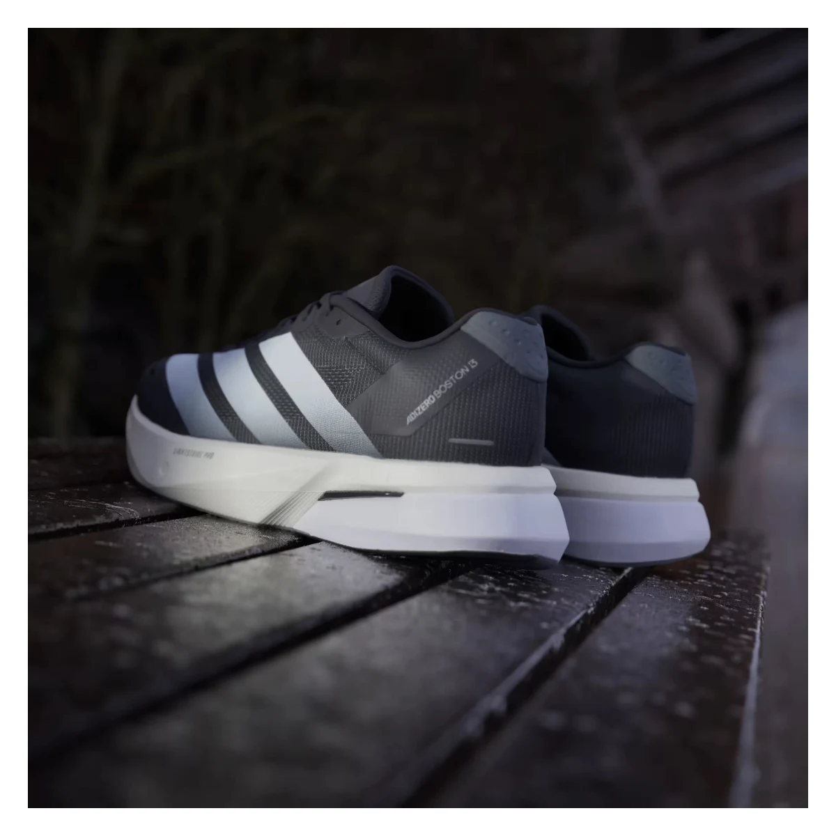 adidas Adizero Boston 13 Core Black Cloud White Grey Five