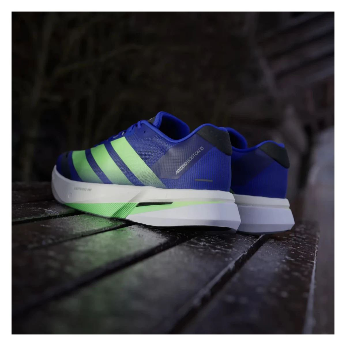 adidas Adizero Boston 13 Lucid Blue Lime Burst Core Black