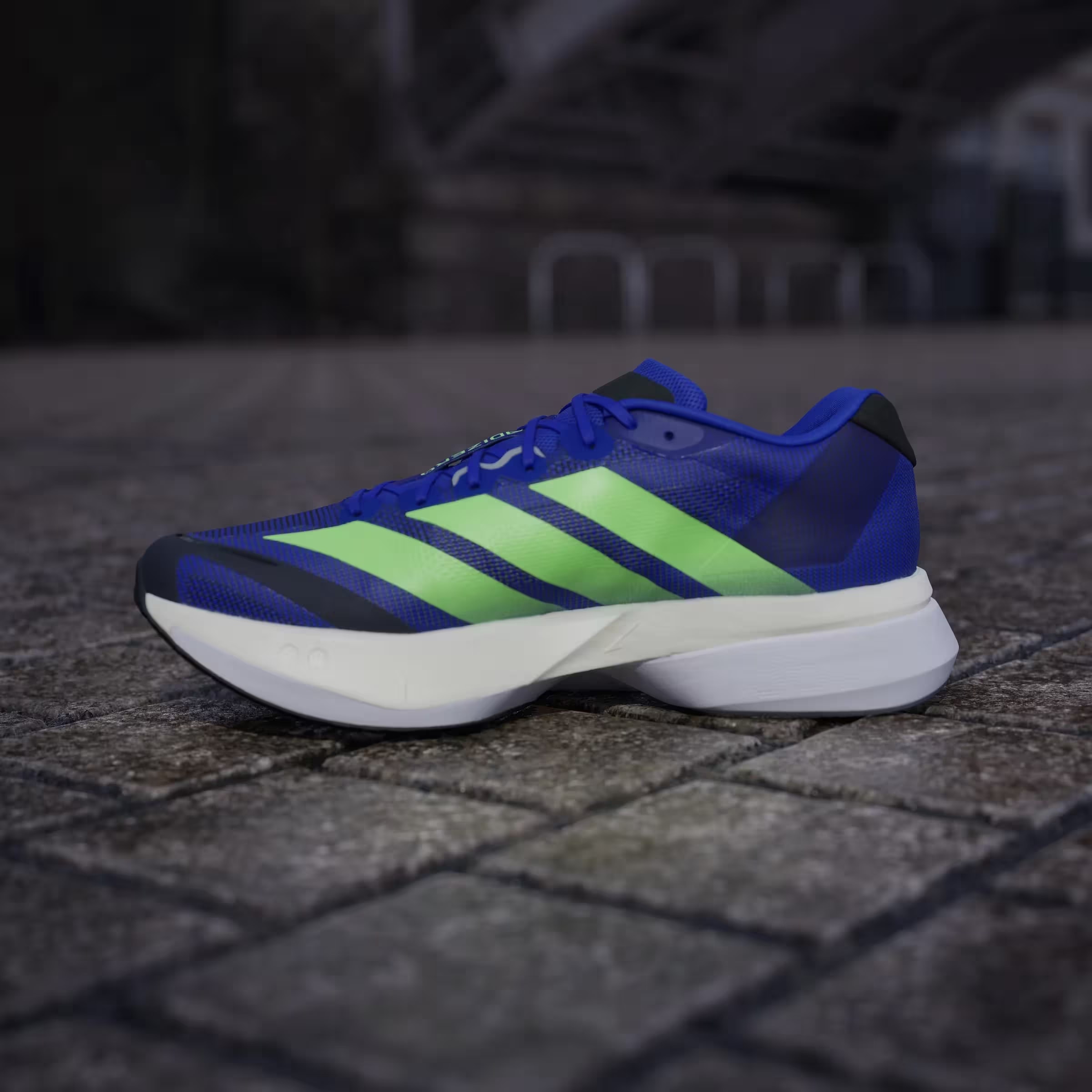 adidas Adizero Boston 13 Lucid Blue Lime Burst Core Black
