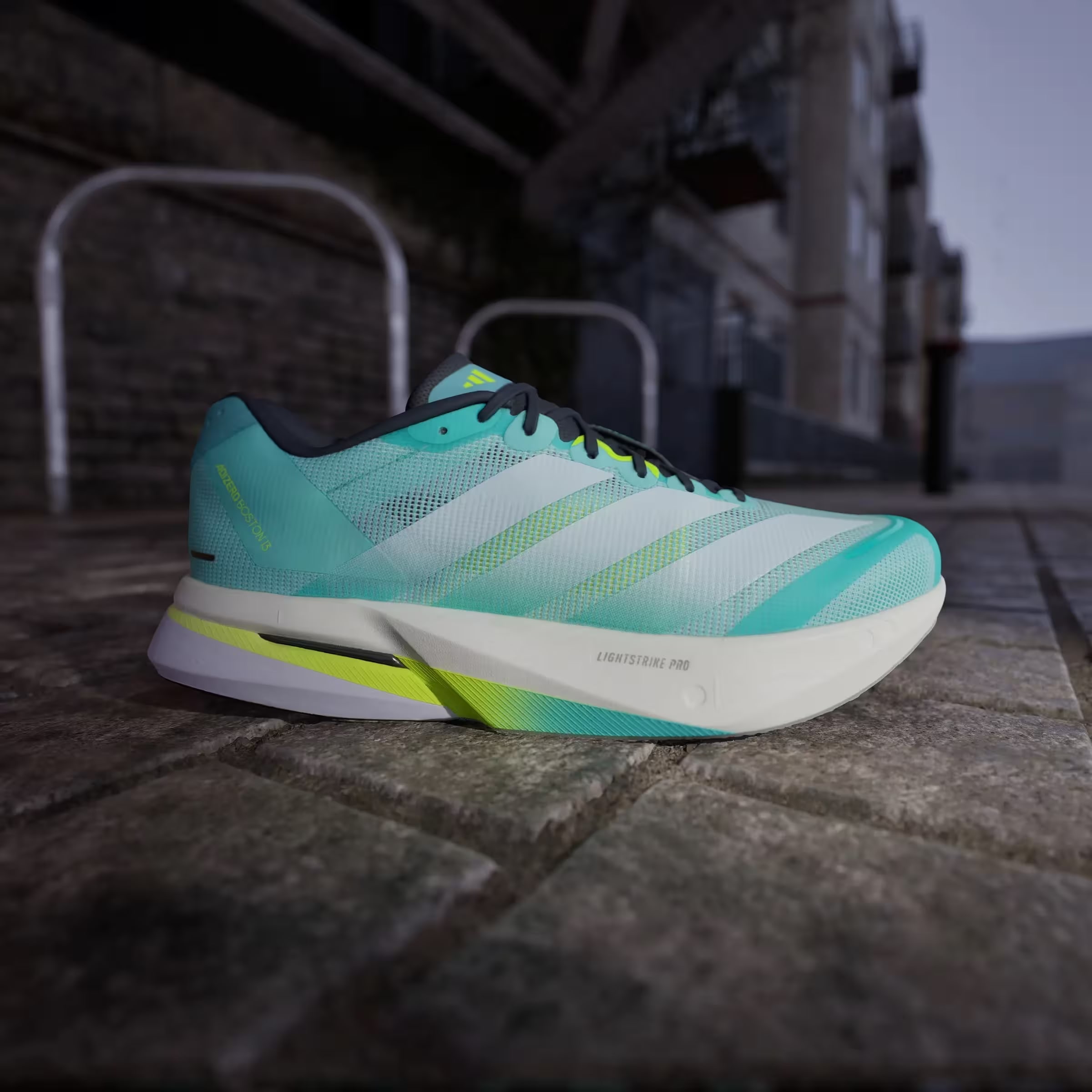 adidas Adizero Boston 13 Flash Aqua White Lucid Lemon