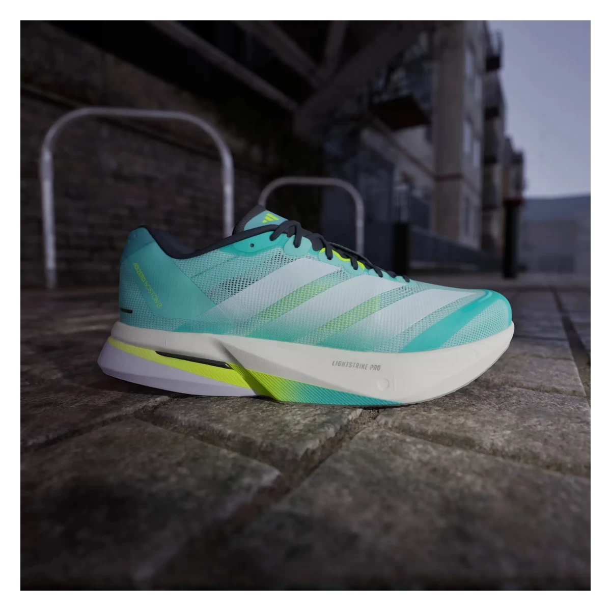 adidas Adizero Boston 13 Flash Aqua White Lucid Lemon