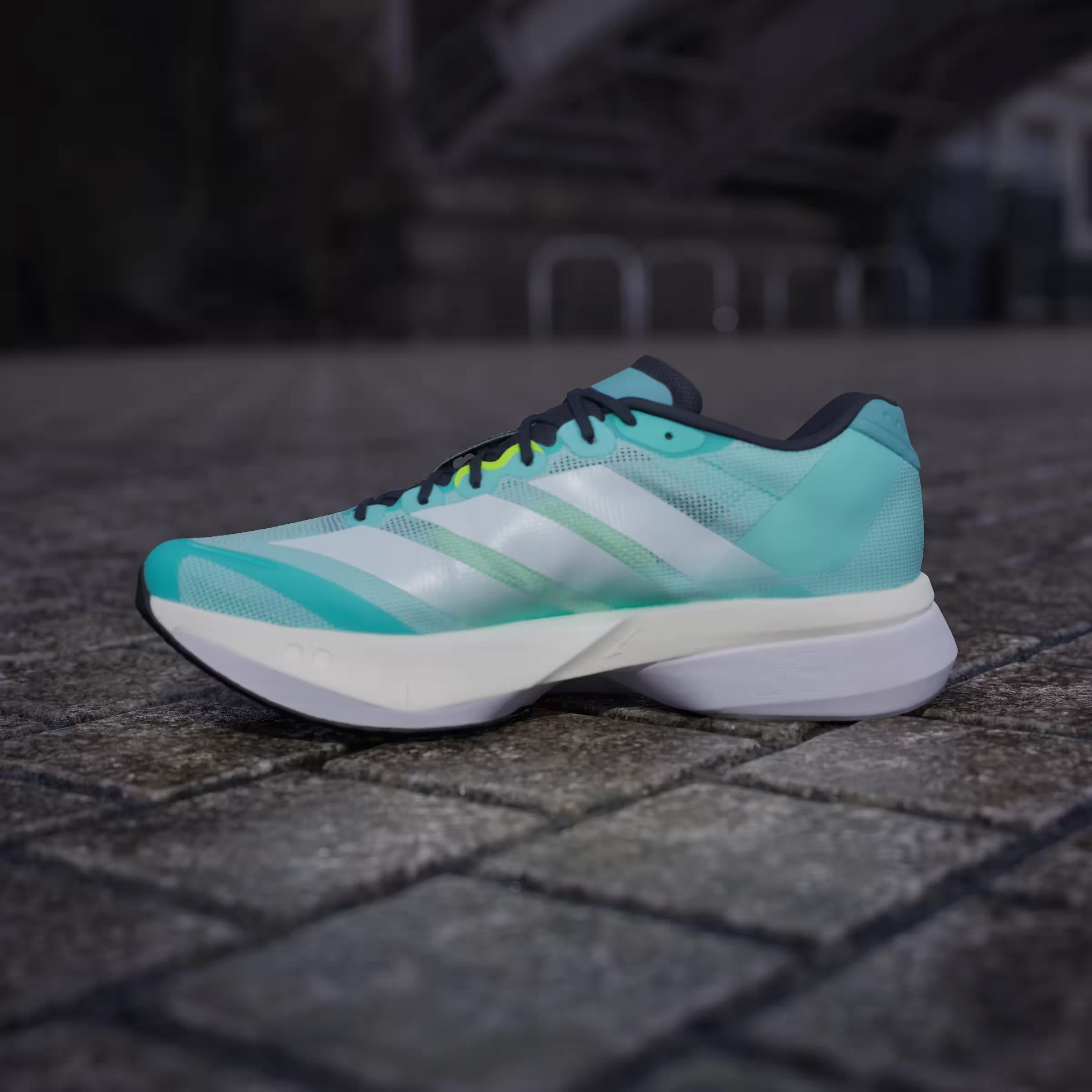 adidas Adizero Boston 13 Flash Aqua White Lucid Lemon
