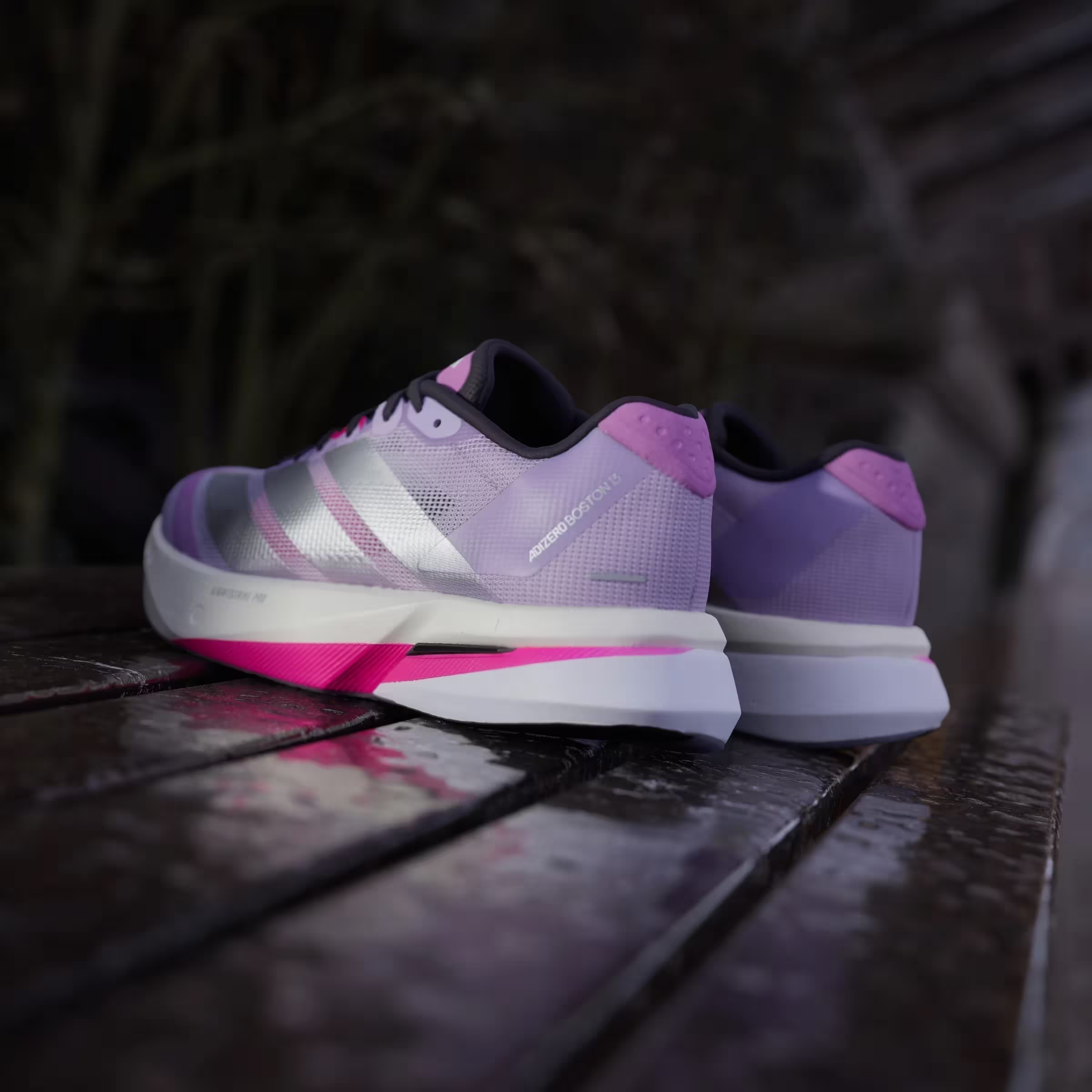 adidas Adizero Boston 13 Powder Plum Silver Metallic (Women's)