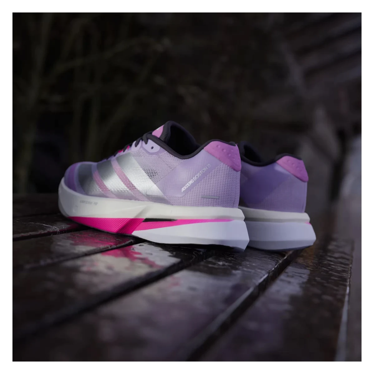 adidas Adizero Boston 13 Powder Plum Silver Metallic (Women's)