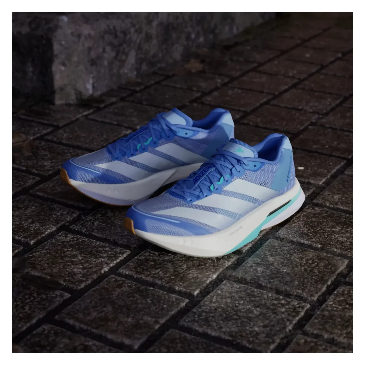 adidas Adizero Boston 13 Blue Fusion Zero Metalic Glow Blue (Women's)