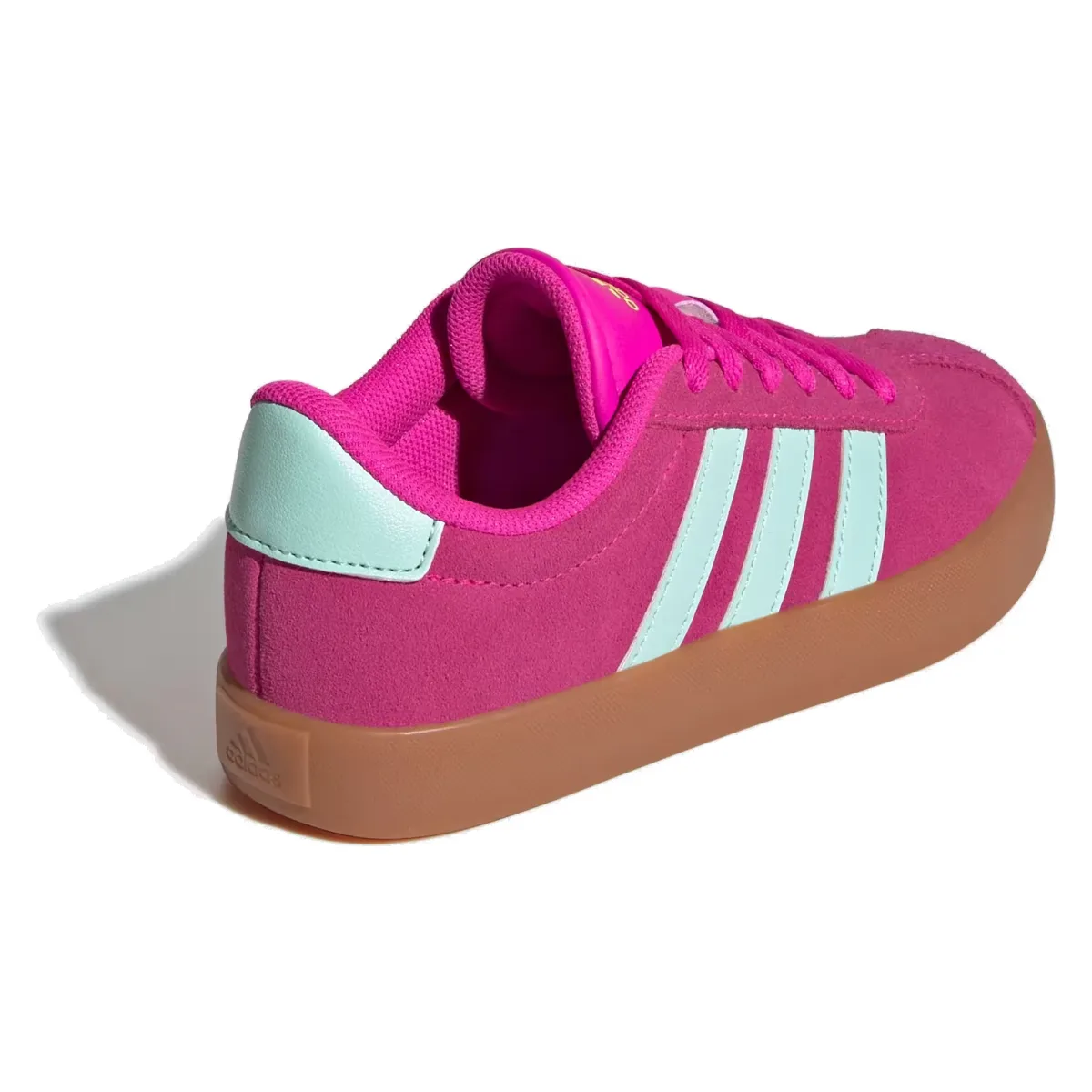 adidas VL Court 3.0 Shock Pink Semi Flash Aqua Lucid Lemon (GS)