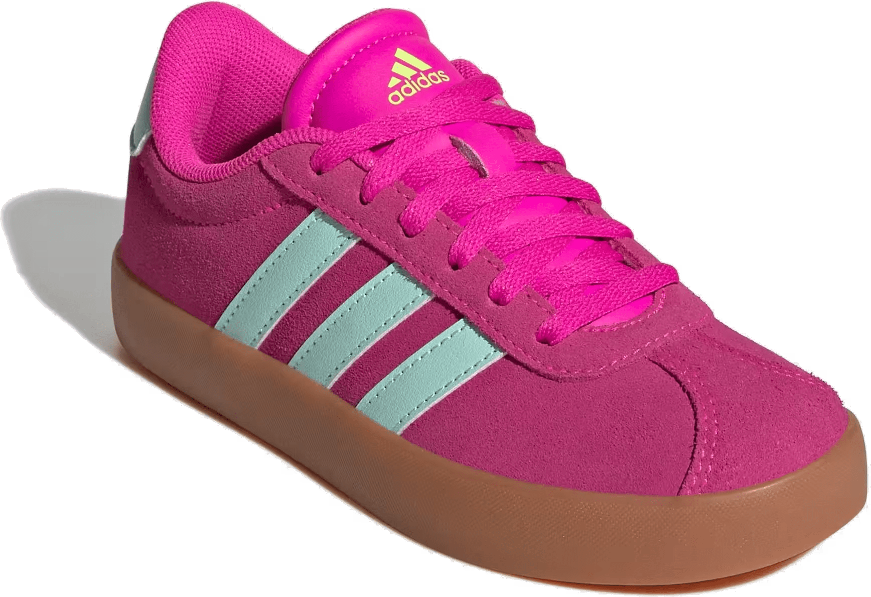 adidas VL Court 3.0 Shock Pink Semi Flash Aqua Lucid Lemon (GS)