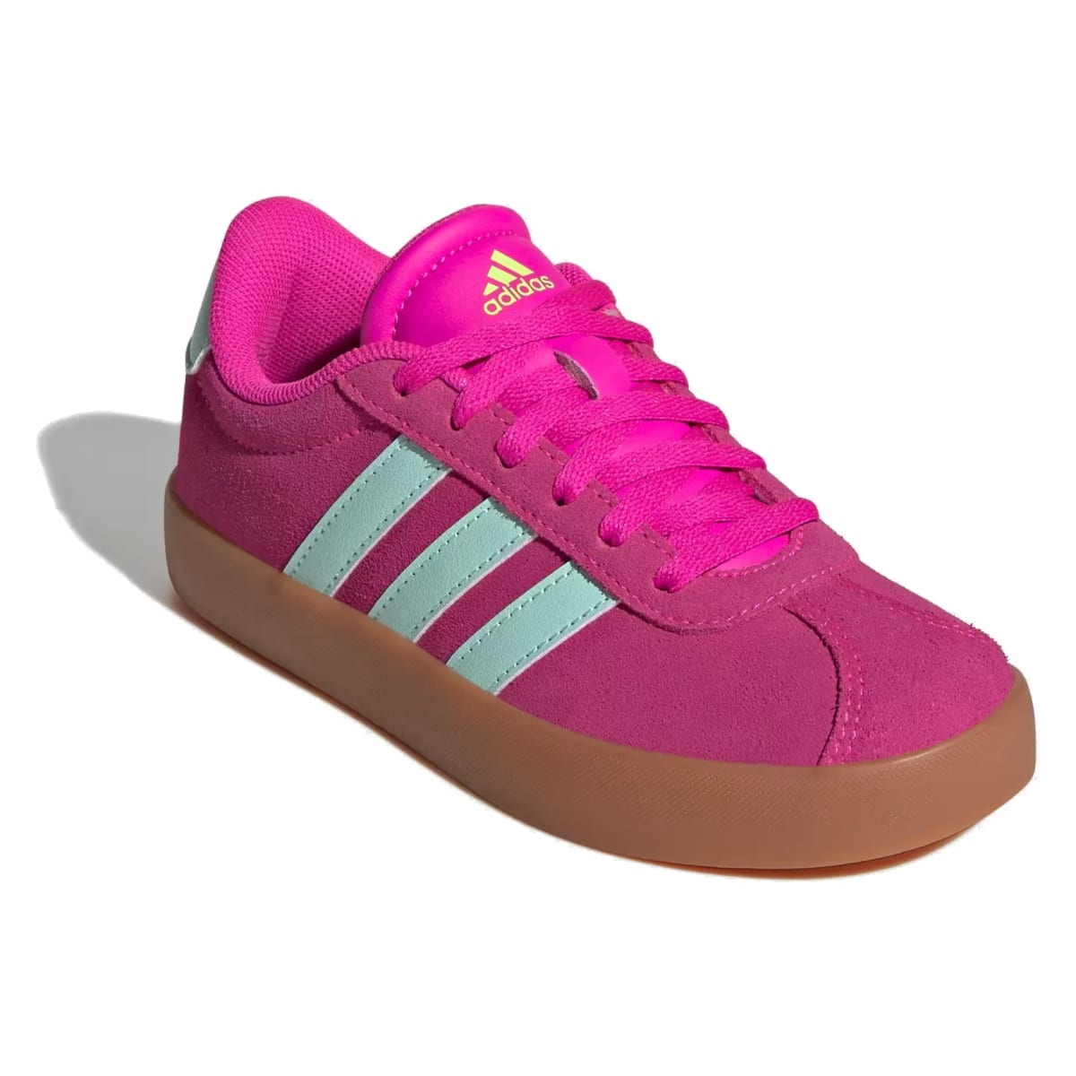 adidas VL Court 3.0 Shock Pink Semi Flash Aqua Lucid Lemon (GS)