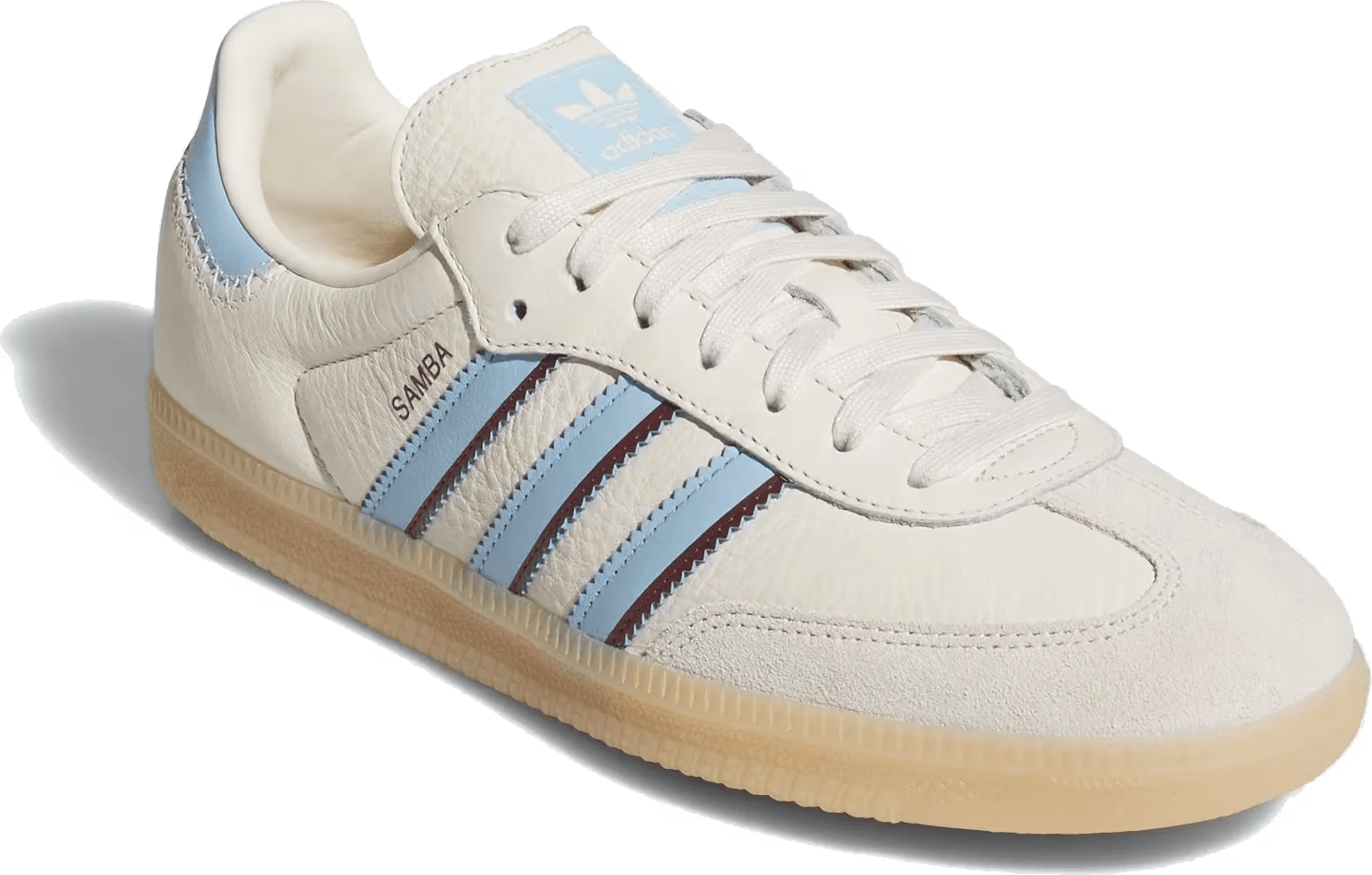 adidas Samba OG Wonder White Clear Sky Shadow Red