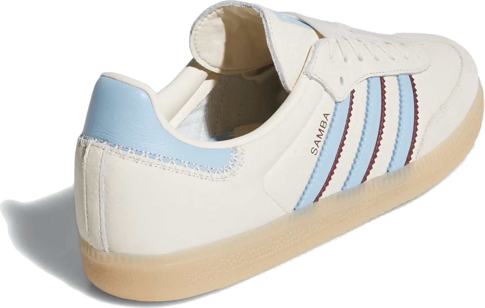 adidas Samba OG Wonder White Clear Sky Shadow Red