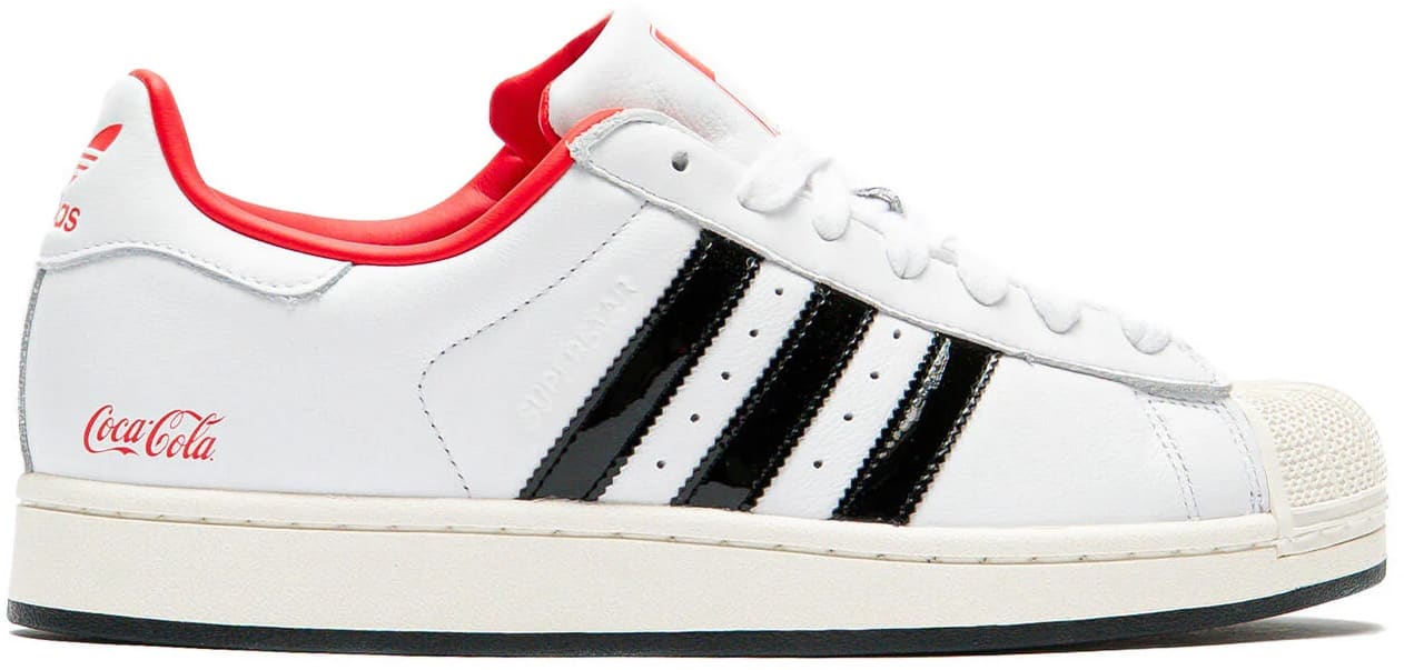 Coca-Cola x Adidas Superstar II "White Black"