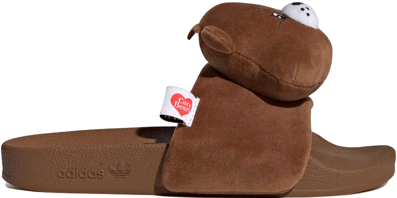 Care Bears x Adidas Adilette Wmns "Brown"