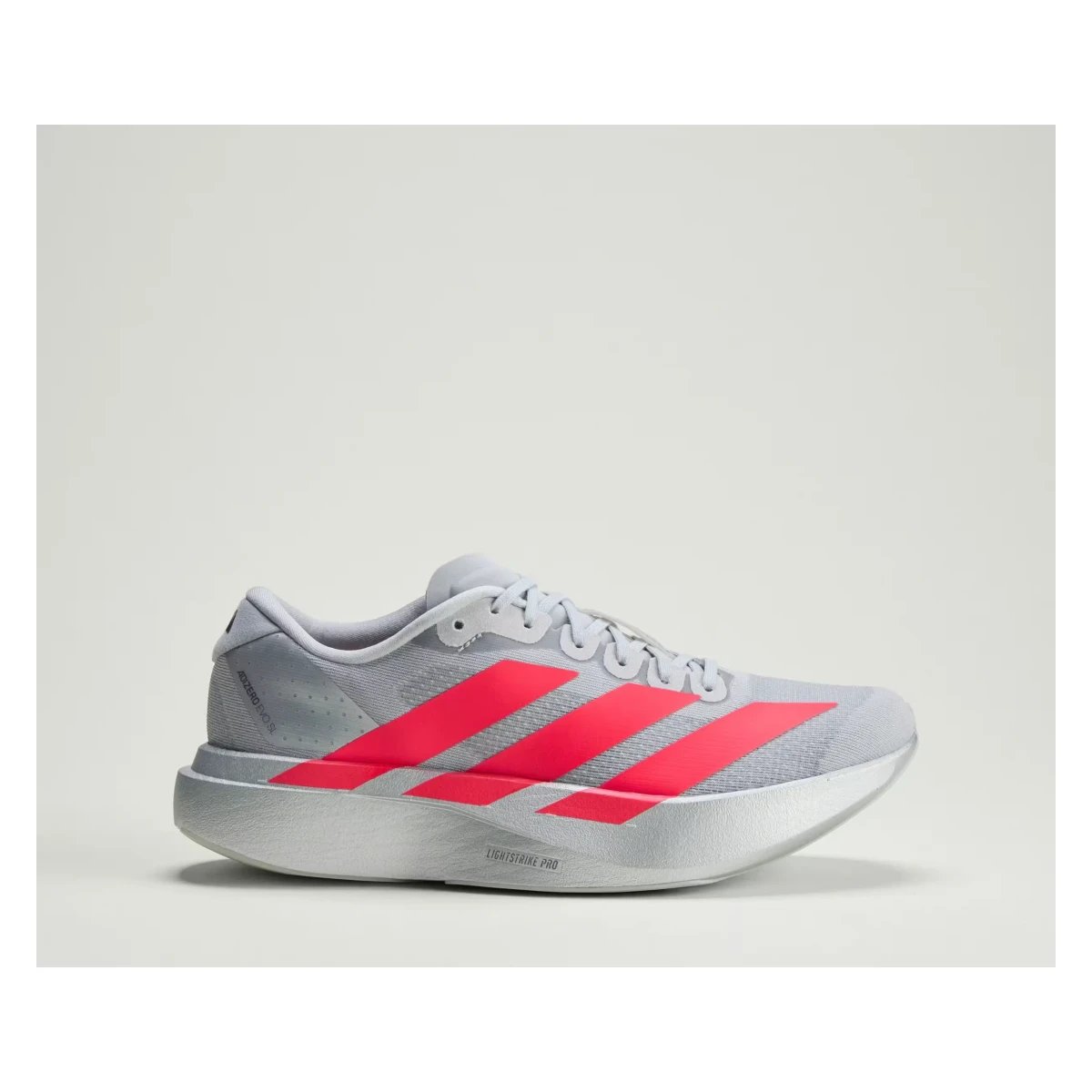 adidas Adizero Evo SL Silver Metallic Lucid Red (Women's)