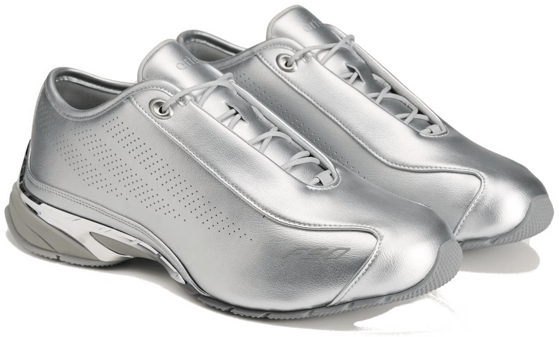 Arte Antwerp x Adidas F50 Feather Patent Leather "Silver Metallic"