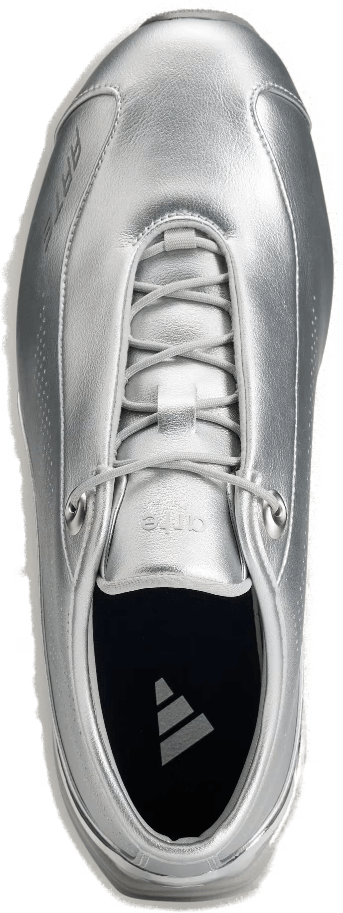 Arte Antwerp x Adidas F50 Feather Patent Leather "Silver Metallic"
