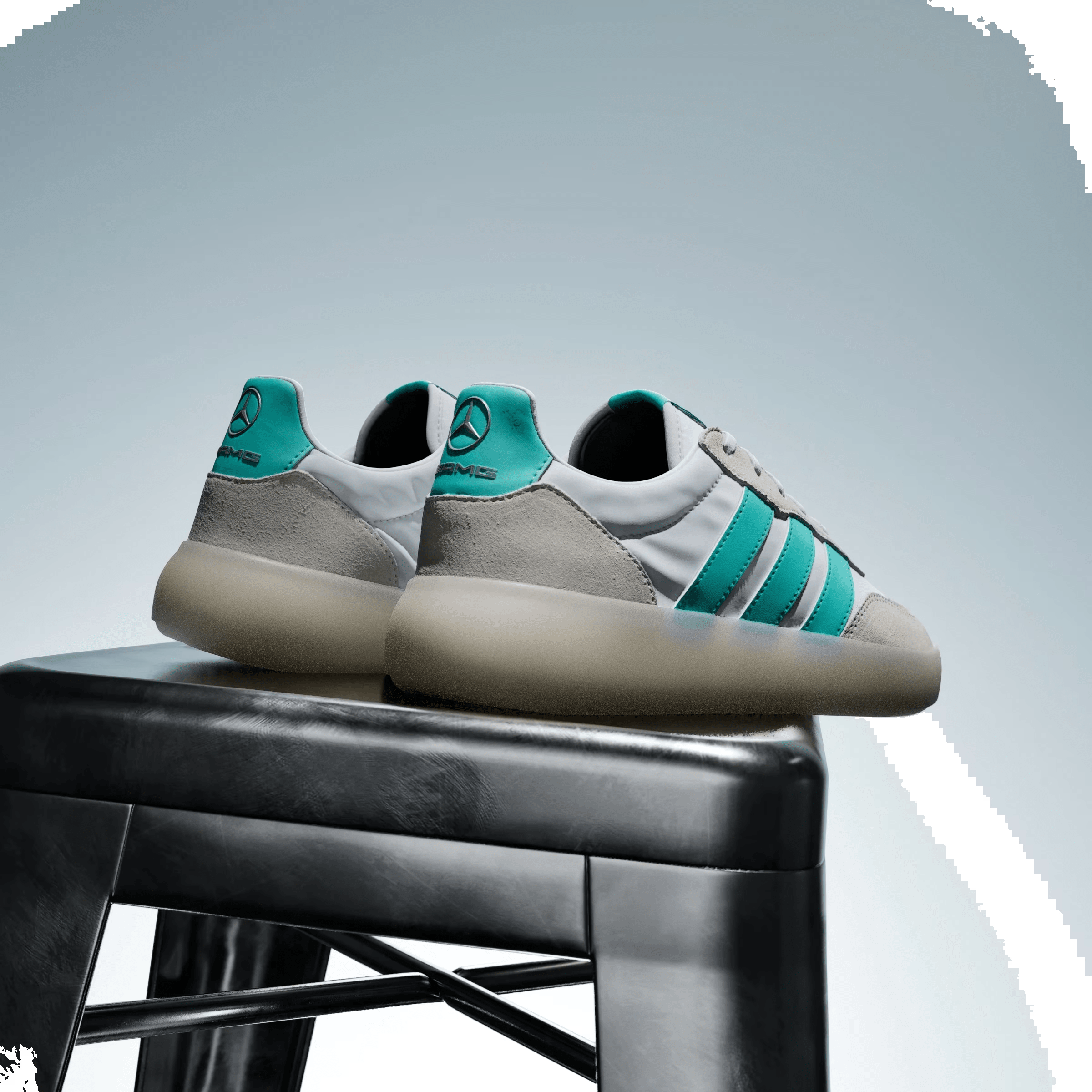 adidas Barreda Decode Mercedes-AMG Petronas Formula One Team White Semi Mint Rush