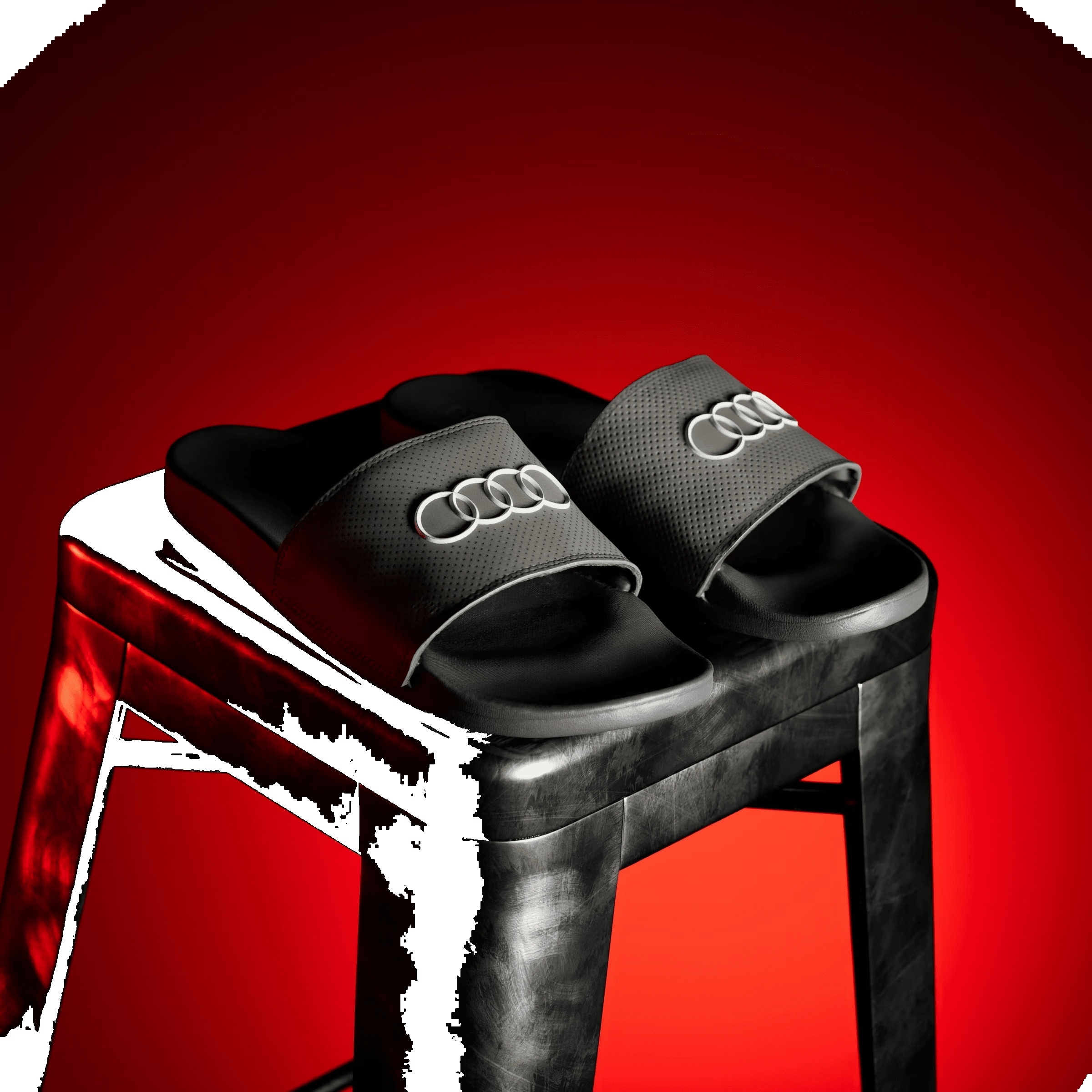 adidas Adilette Comfort Slides Audi Revolut F1 Team Utility Black