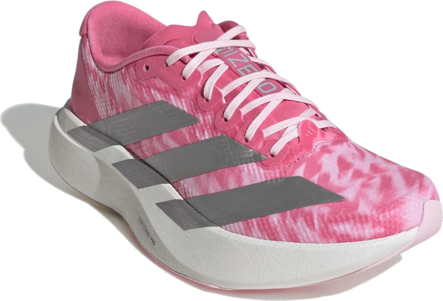 adidas Adizero Evo SL Woven Pink Fusion Silver Metallic (Women's)