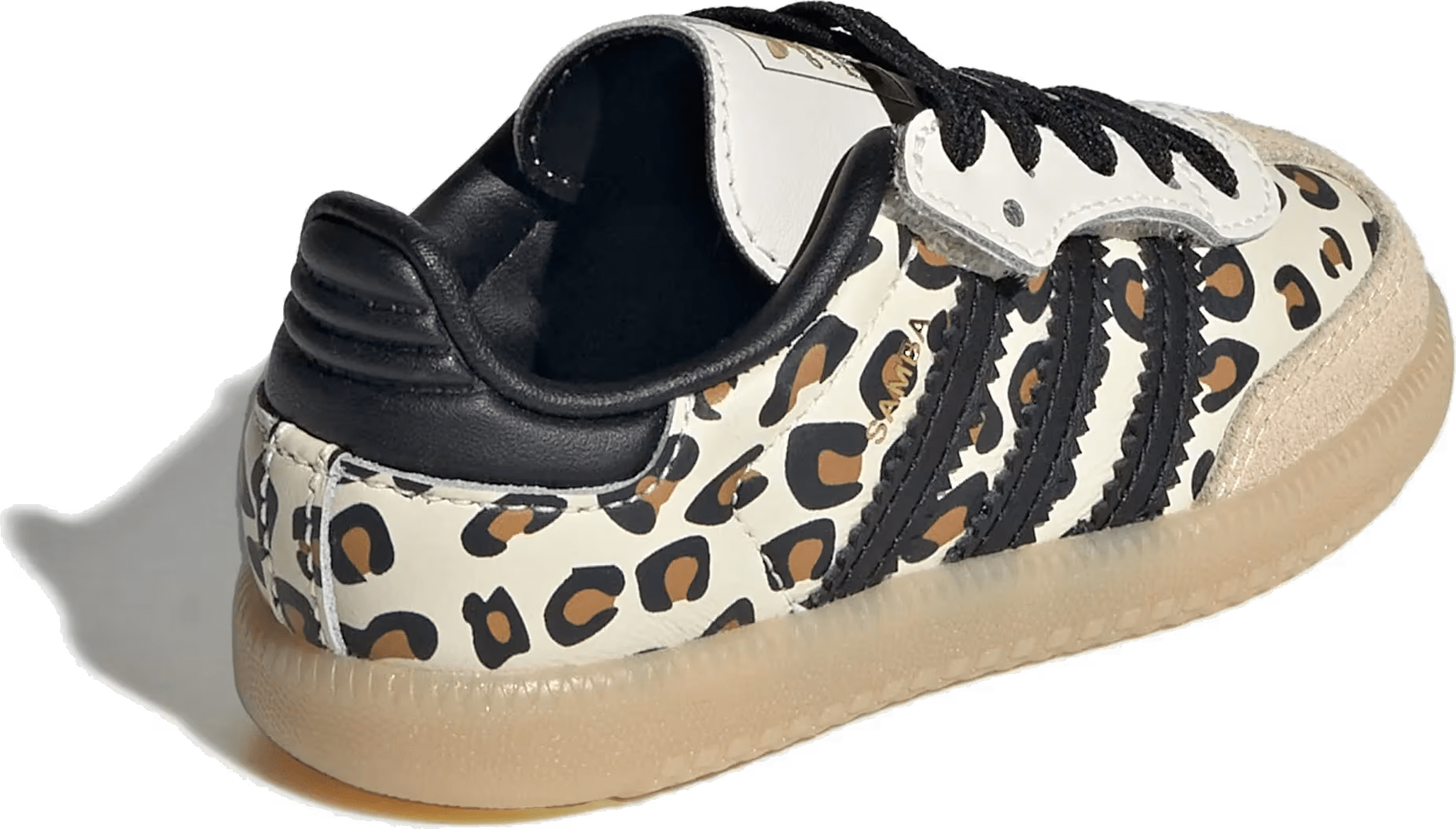 adidas Samba OG Comfort Closure Elastic Lace "Cream White Leopard"