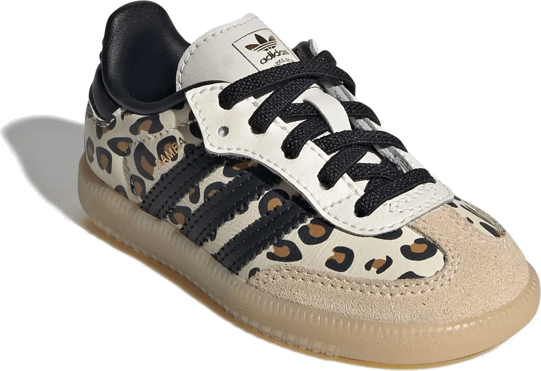 adidas Samba OG Comfort Closure Elastic Lace "Cream White Leopard"