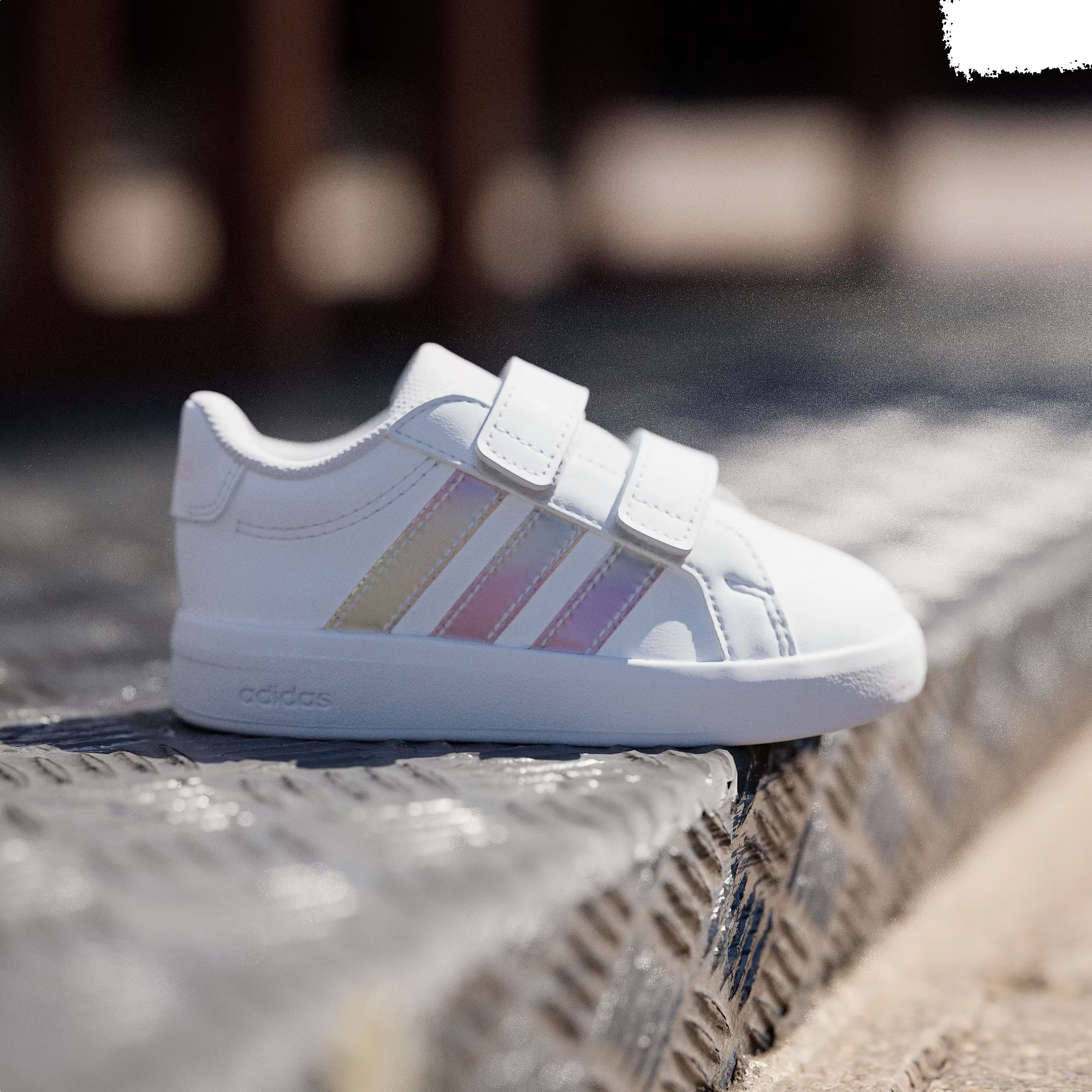 adidas Grand Court 3.0 White Iridescent (TD)