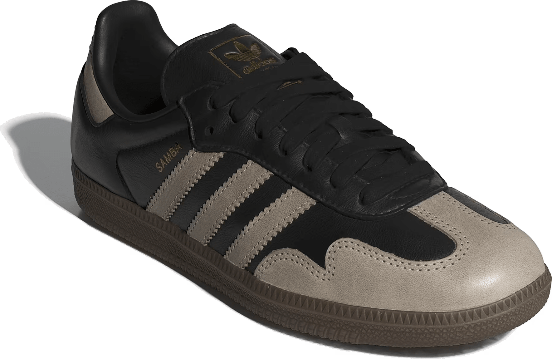 Adidas Samba OG "Core Black Wonder Beige Gold"