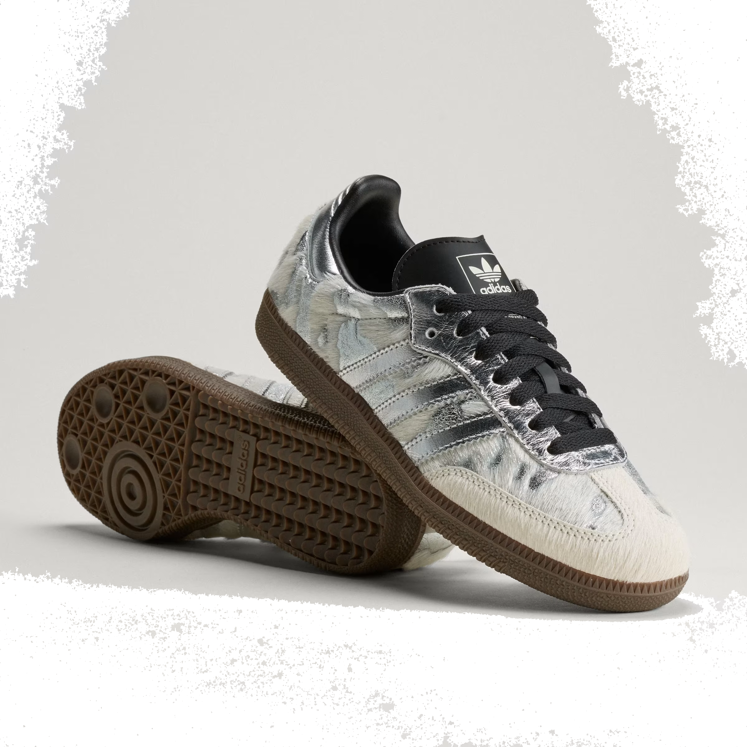 Adidas Samba OG Wmns "Cream White Silver Metallic"