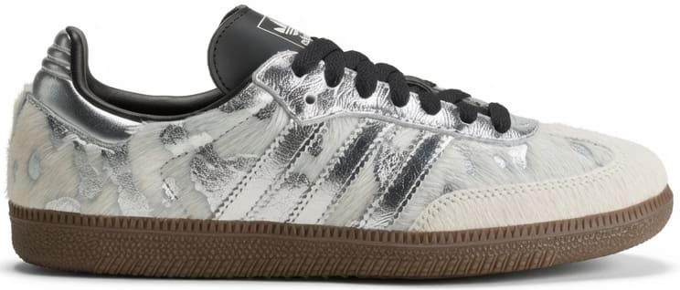 Adidas Samba OG Wmns "Cream White Silver Metallic"