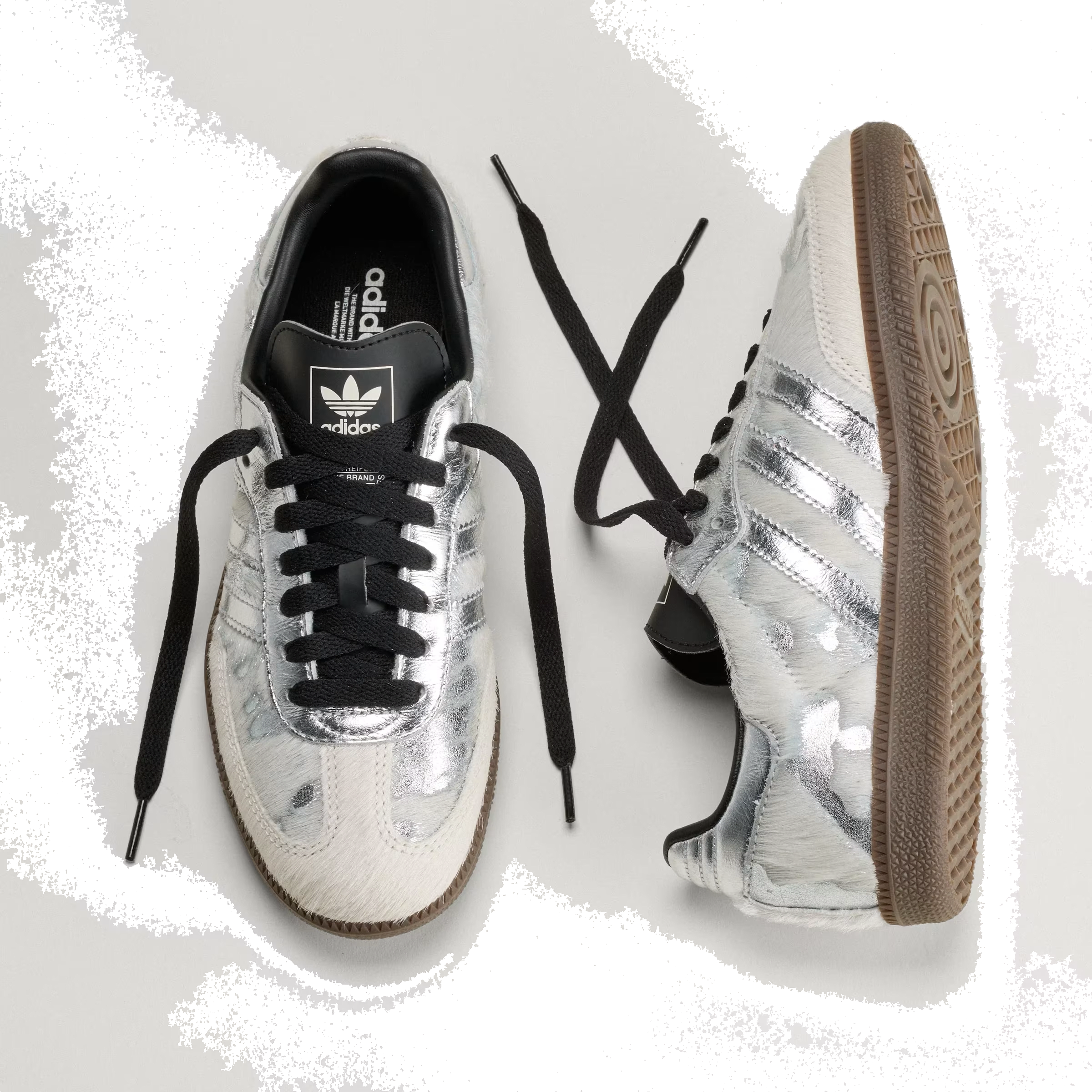 Adidas Samba OG Wmns "Cream White Silver Metallic"