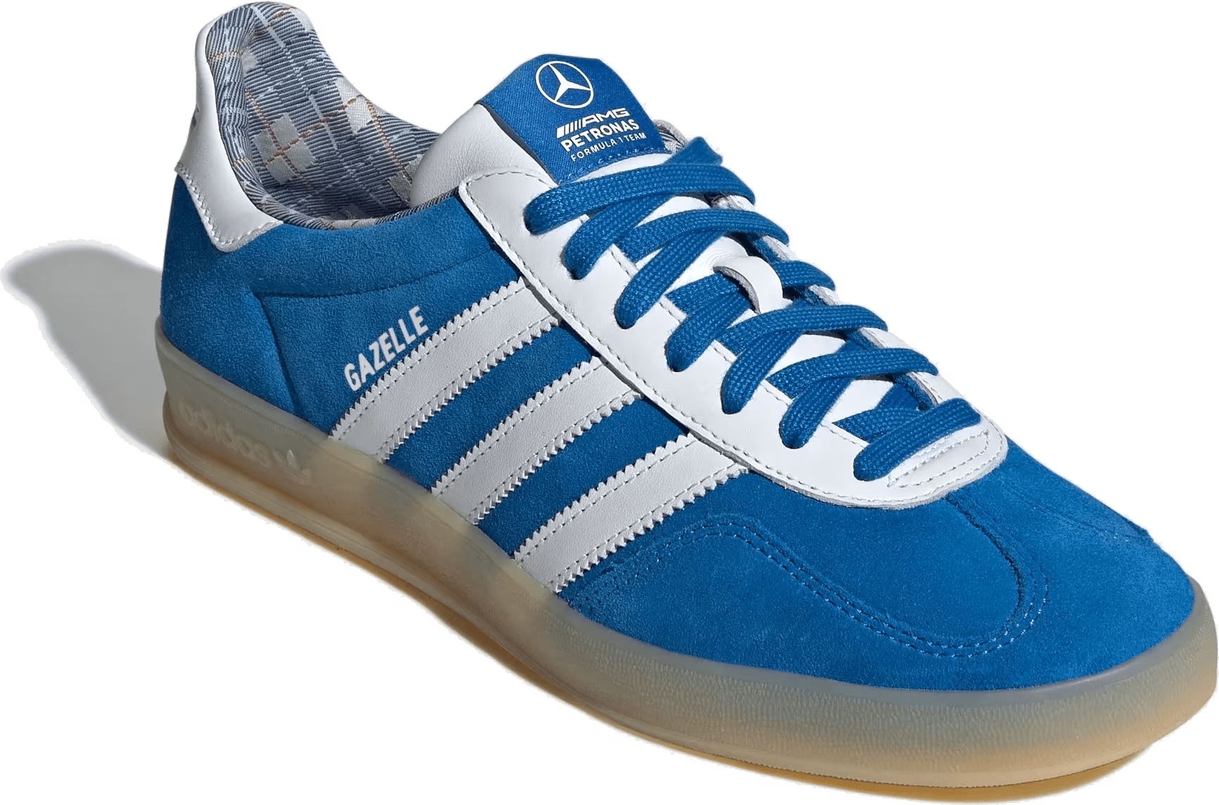 Mercedes AMG Petronas F1 x Adidas Gazelle Indoor "Blue Bird"