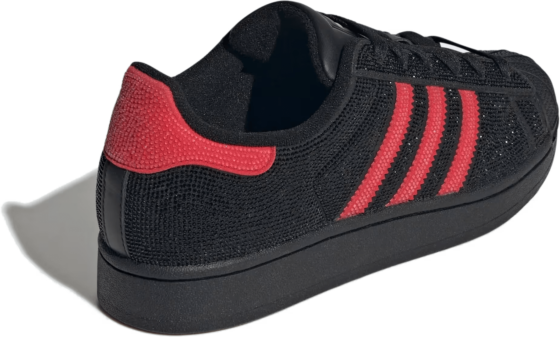Adidas Superstar II Wmns "Rhinestone Black Better Scarlet"