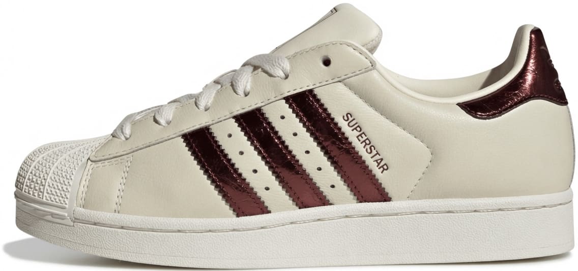 Adidas Superstar II Wmns "Off White Maroon"