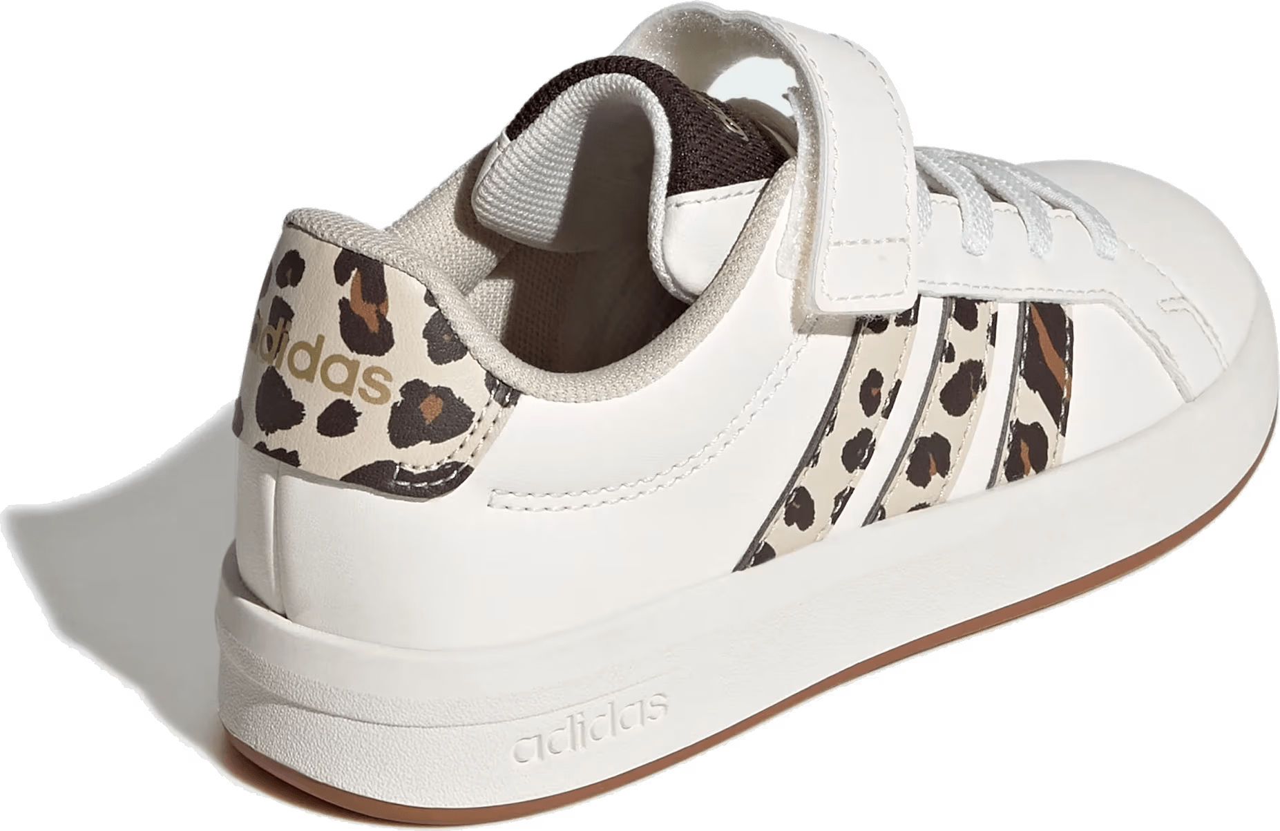 adidas Grand Court 3.0 EL White Aurora Coffee Cheetah (PS)