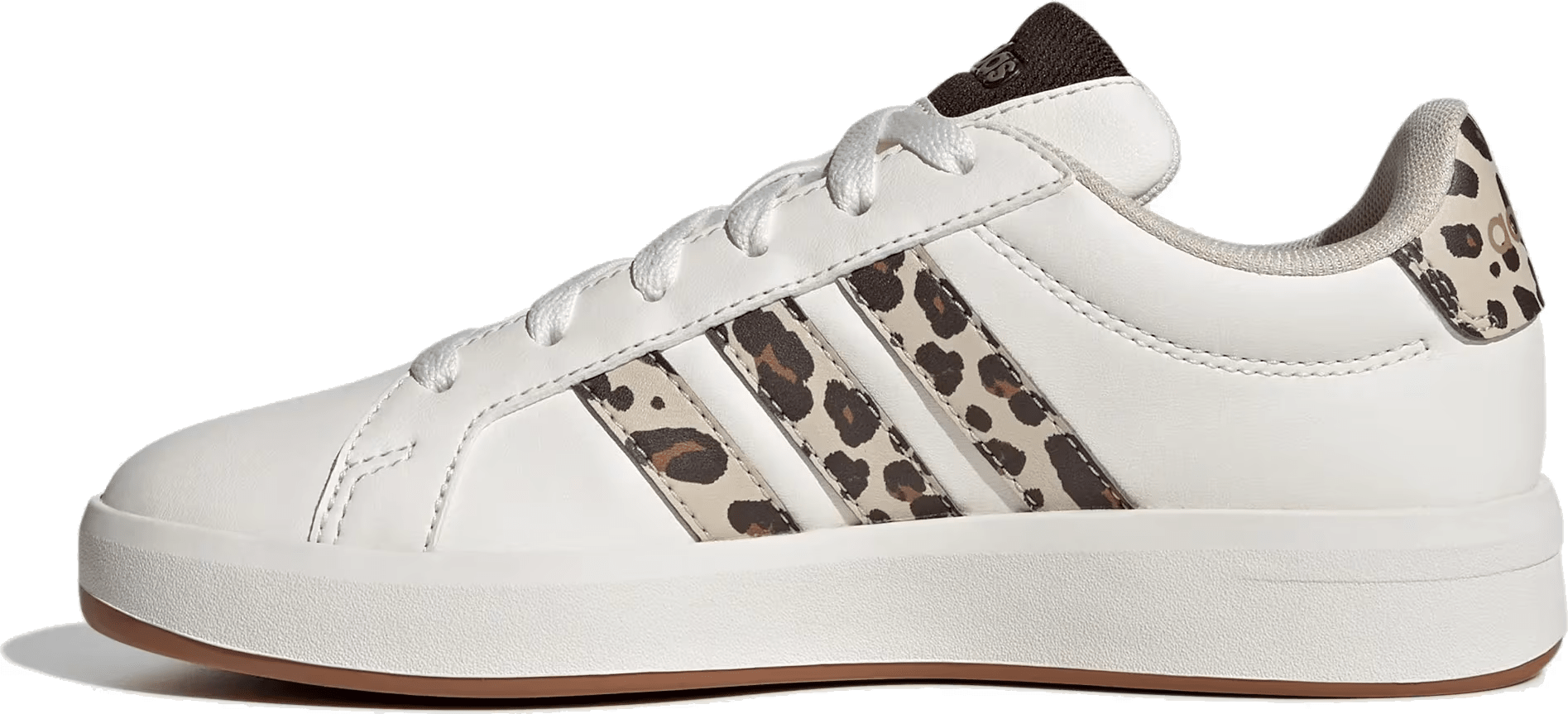 adidas Grand Court 3.0 White Aurora Coffee Cheetah (GS)