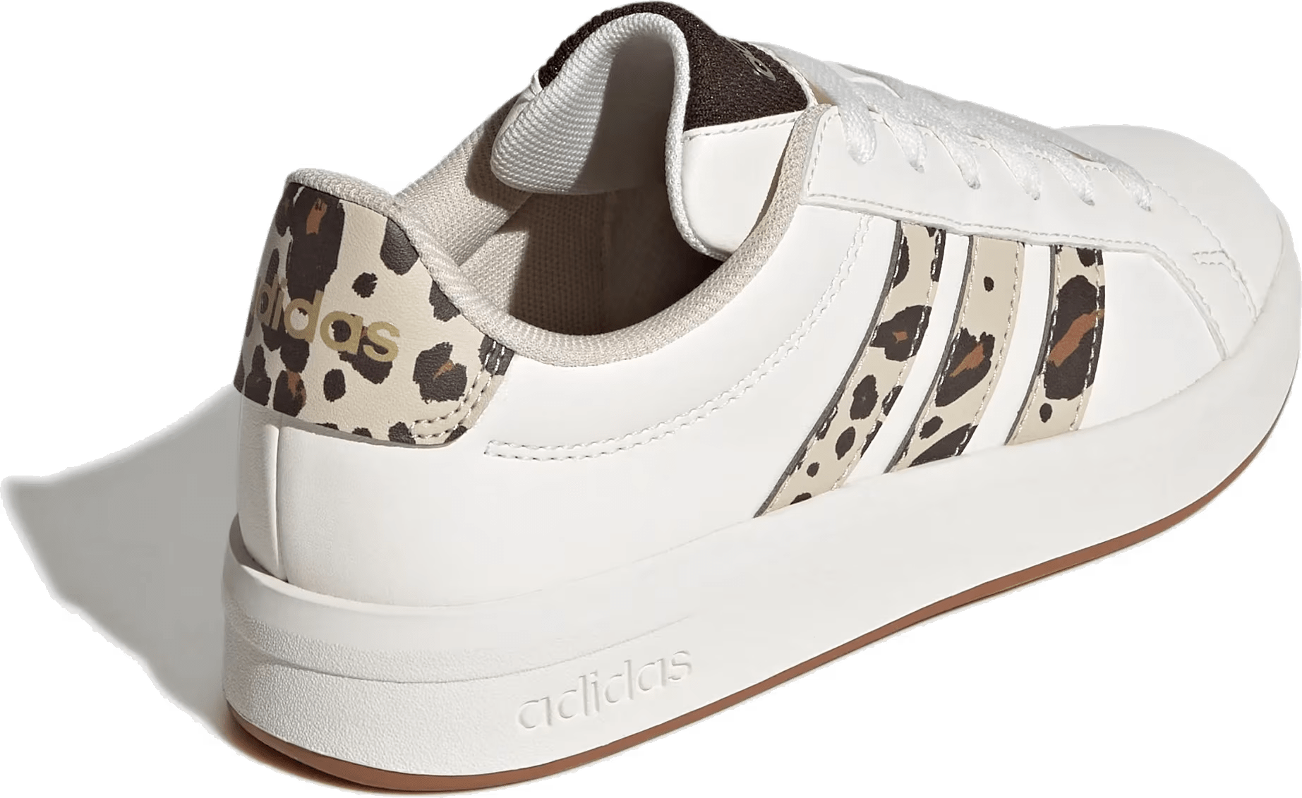 adidas Grand Court 3.0 White Aurora Coffee Cheetah (GS)