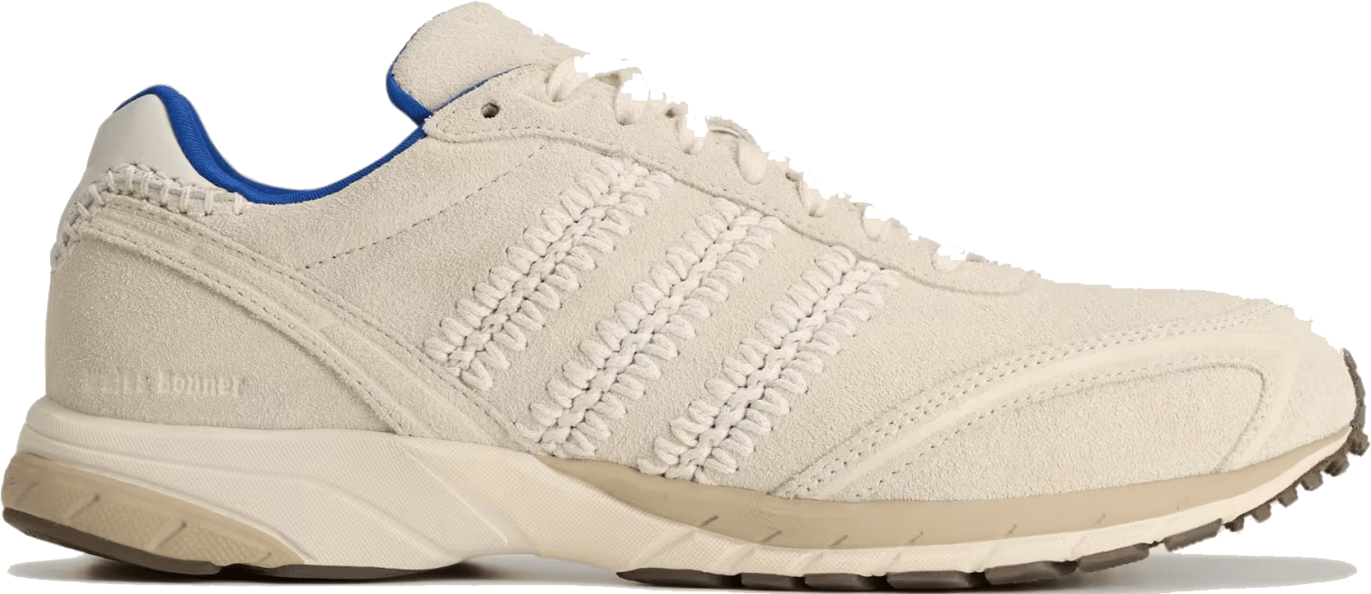 Wales Bonner x Adidas Adizero Adios Suede "Wonder White"