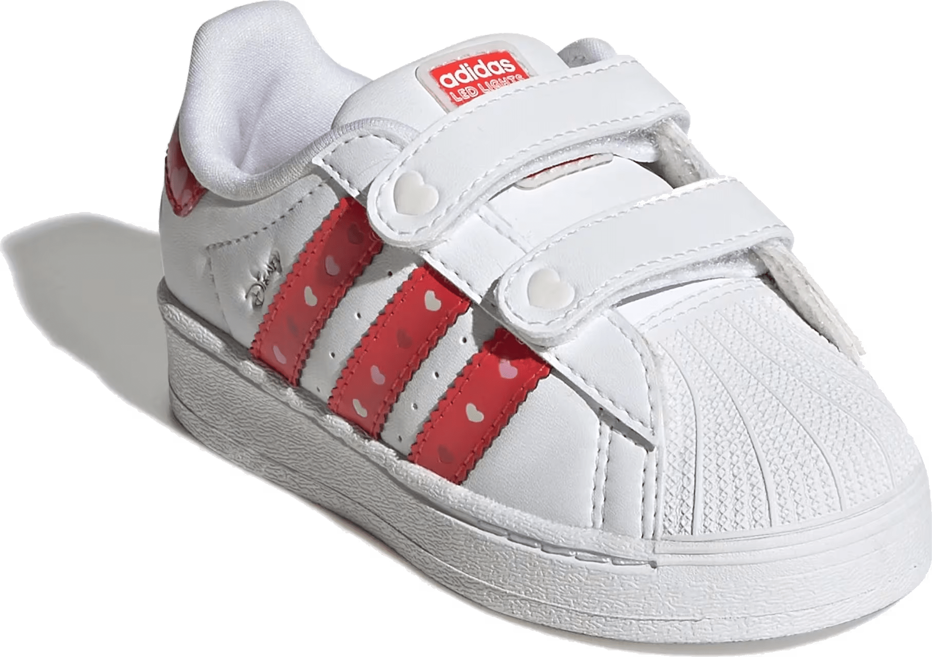 adidas Superstar LED Lights Comfort Closure Disney Bright Red White (TD)