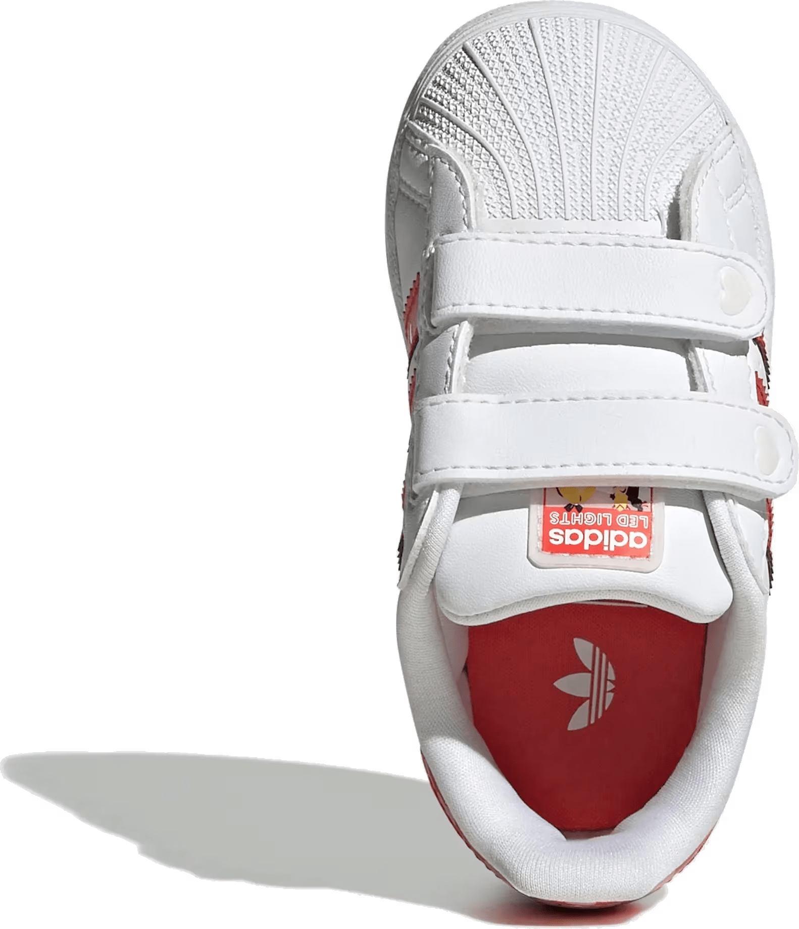 adidas Superstar LED Lights Comfort Closure Disney Bright Red White (TD)