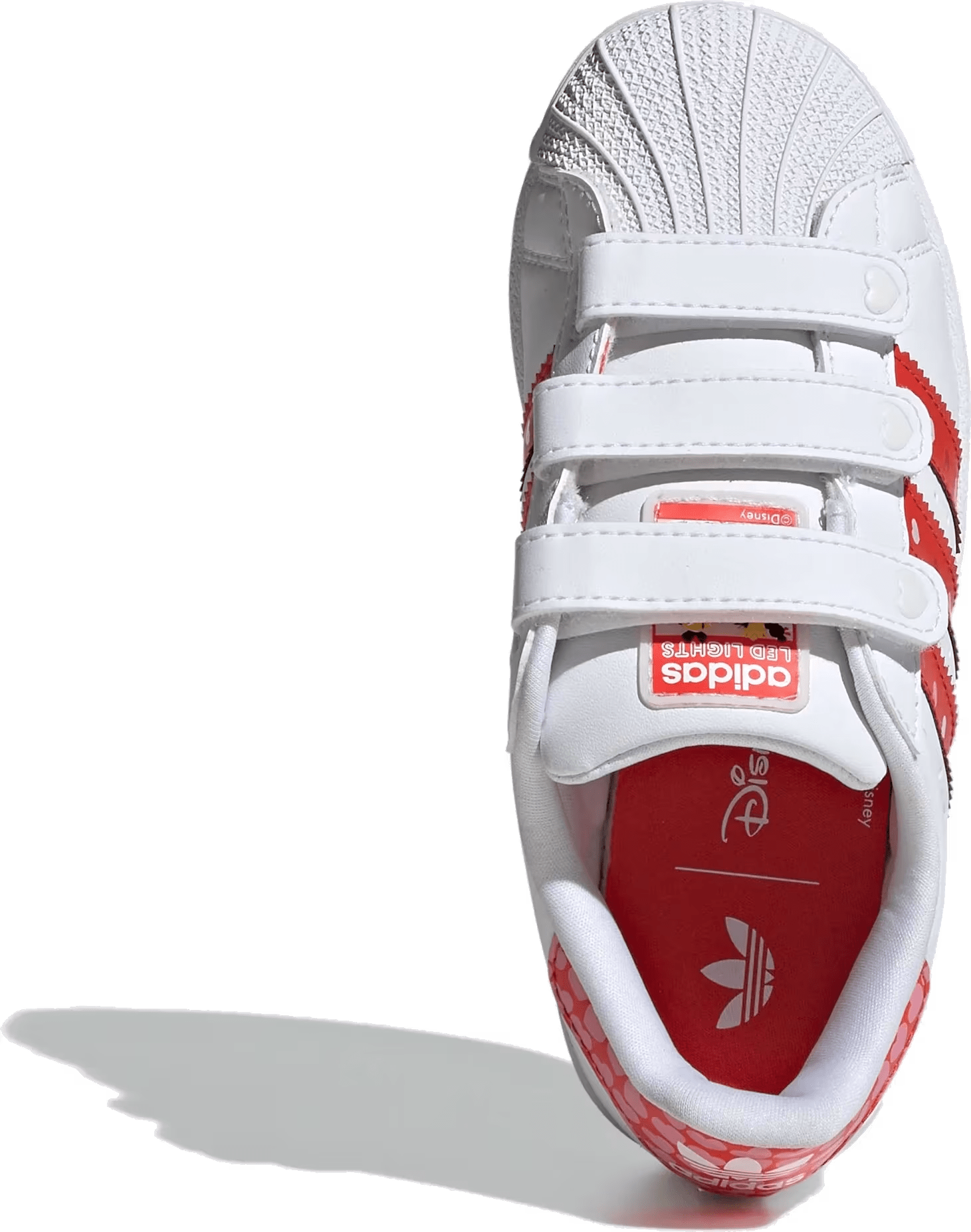 adidas Superstar LED Lights Comfort Closure Disney Bright Red White (PS)