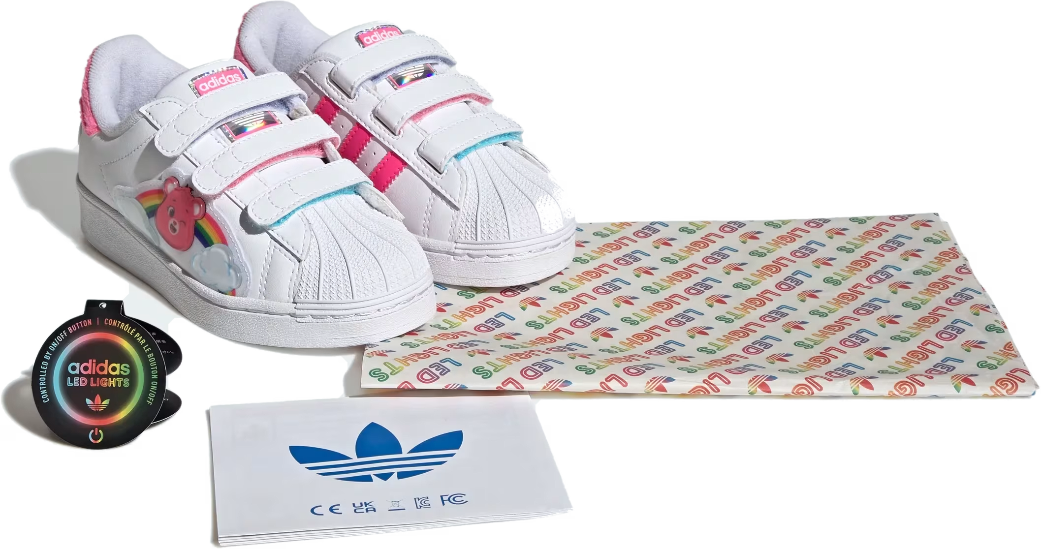 ADIDAS CARE BEARS SUPERSTAR LED LIGHTS COMFORT CLOSURE