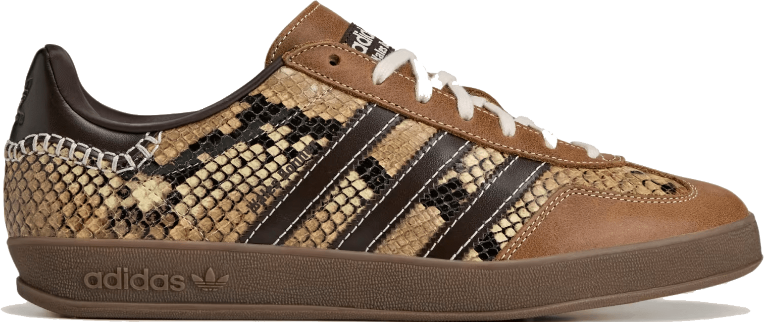Wales Bonner x Adidas Gazelle Snake "Dark Brown"