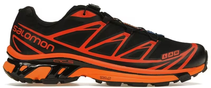 Salomon XT-6 Black Magnet Vibrant Orange