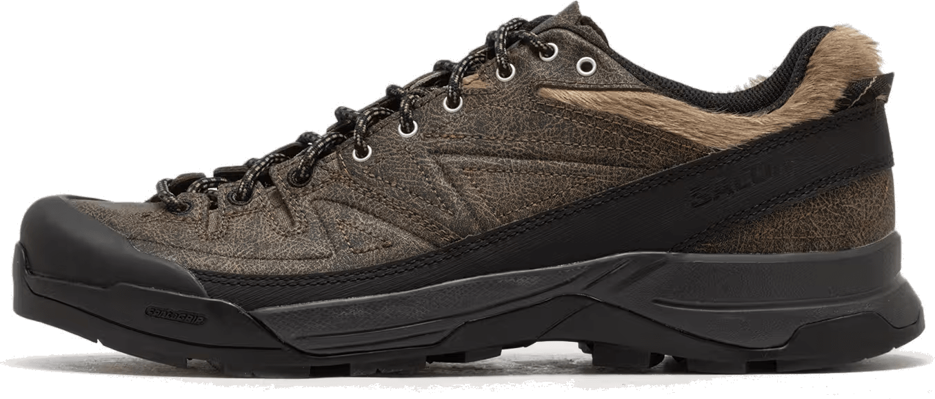 Salomon X-ALP Low Distressed Leather Dark Earth Black