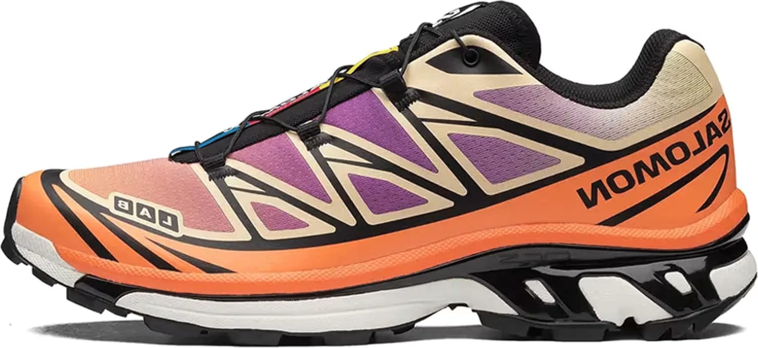 Salomon XT-6 Black Almond Dragon Fire