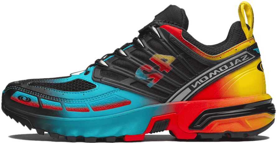L'Art De L'Automobile x Salomon ACS Pro "Fiery Red & Scuba Blue"