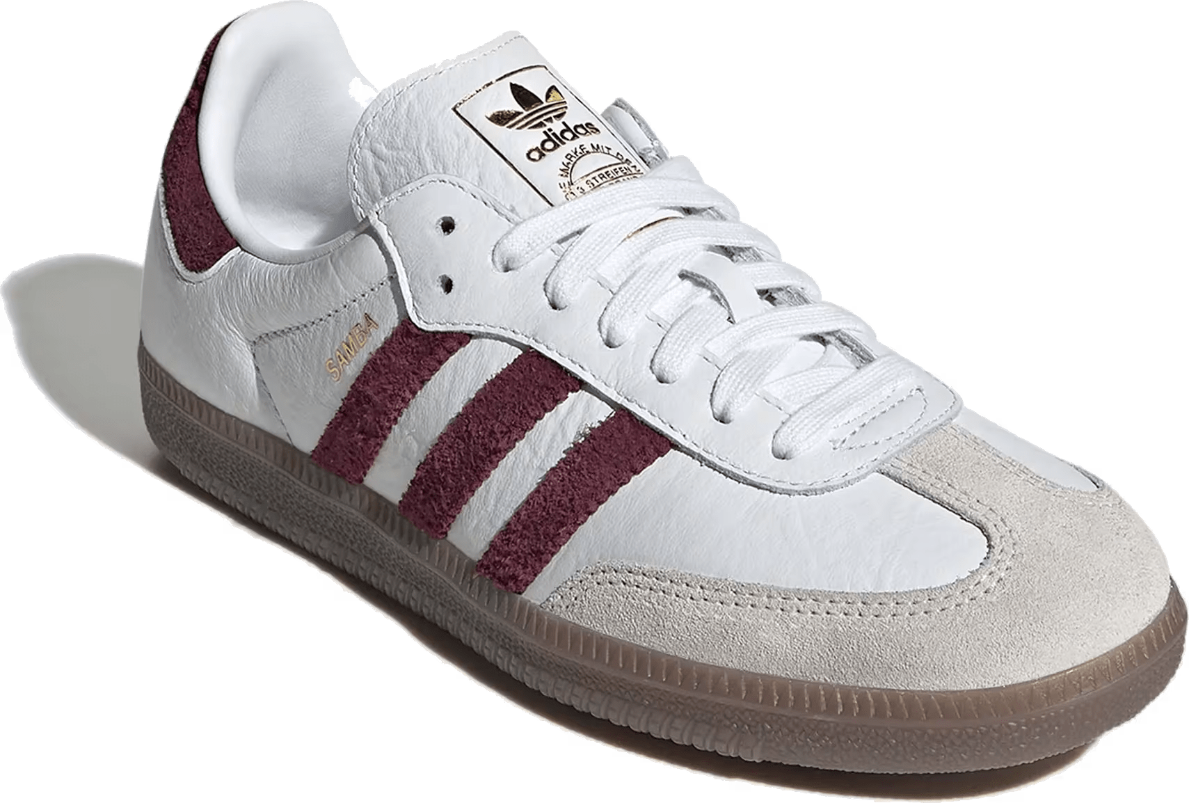 adidas SAMBA OG "Cloud White Maroon"