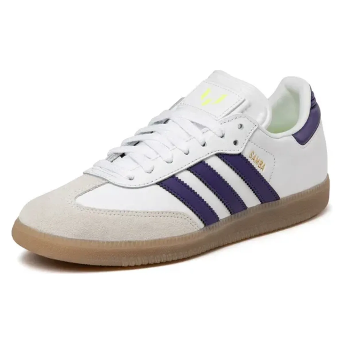 Lionel Messi x Adidas Samba "White Purple"