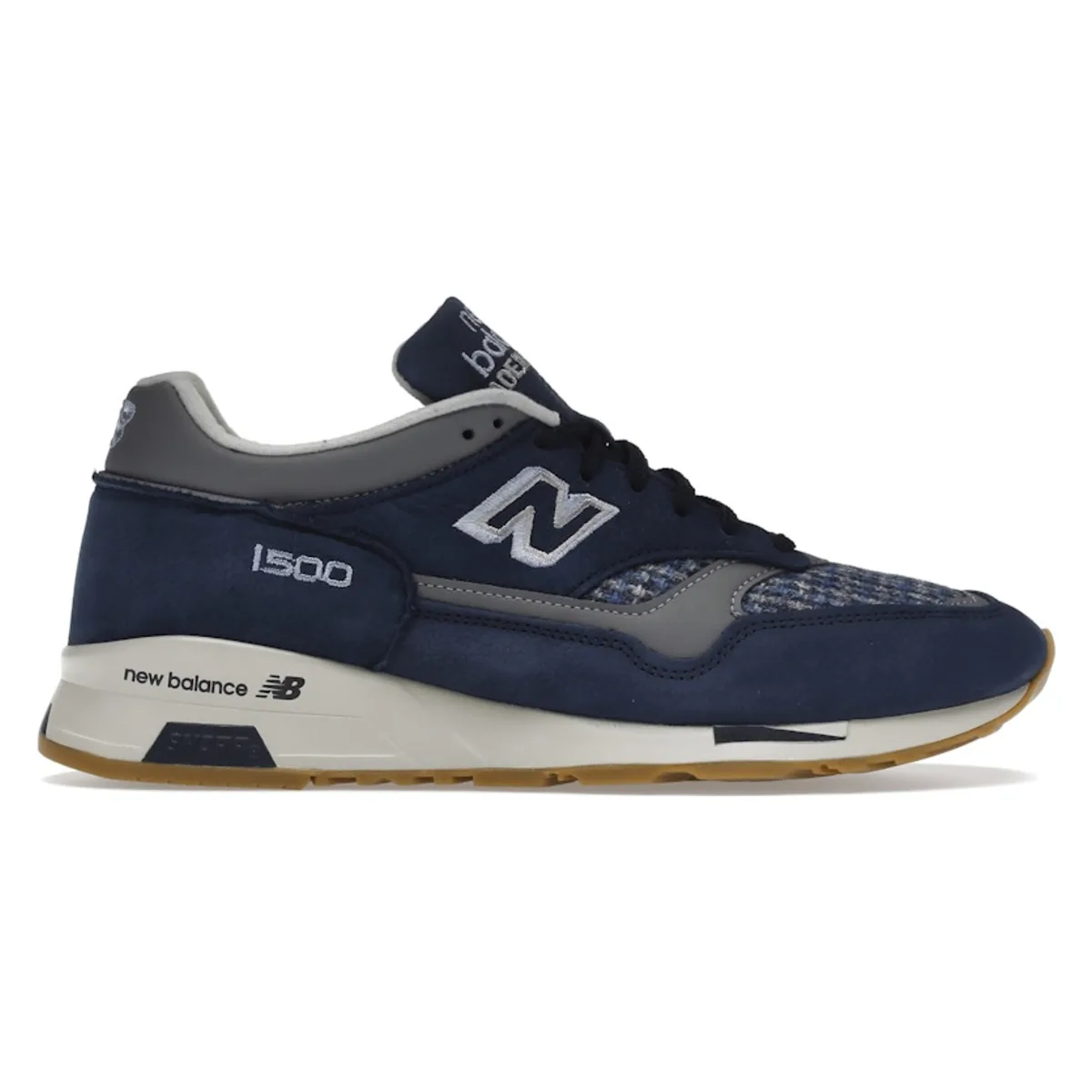 New Balance 1500 MiUK Navy Grey Harris Tweed