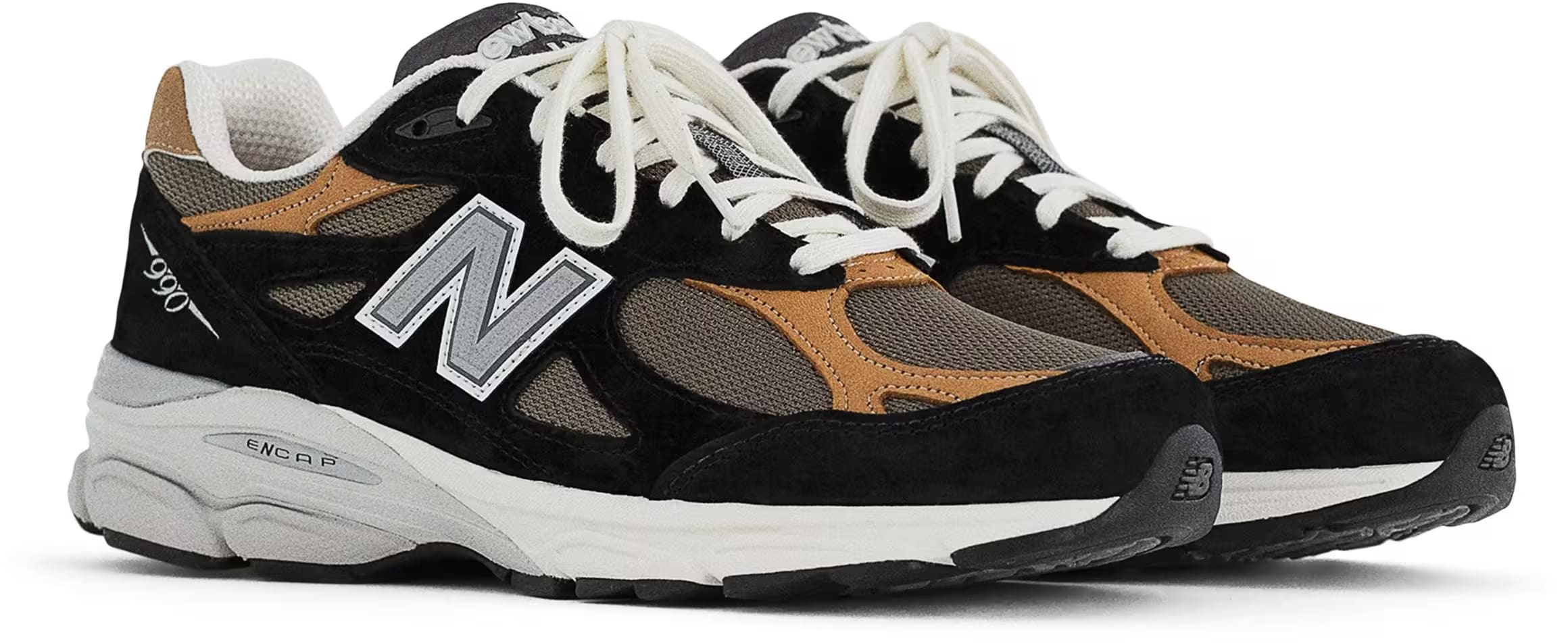 New Balance 990v3 Made in USA "Black Tan"