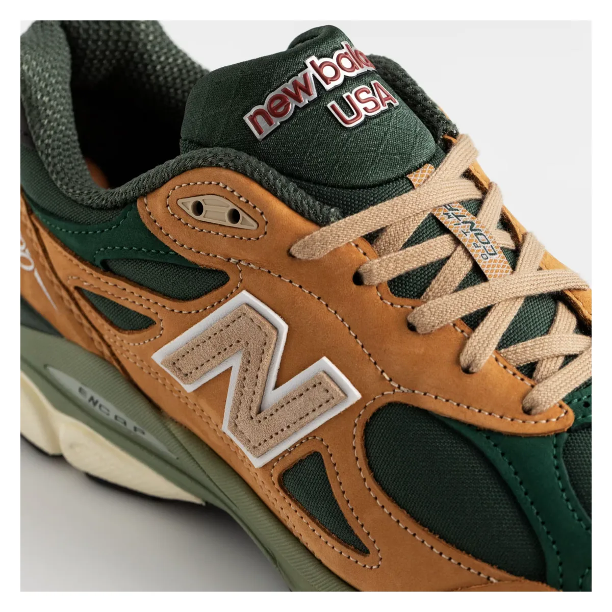 New Balance M990v3 WG3 Made in USA "Tan Green"